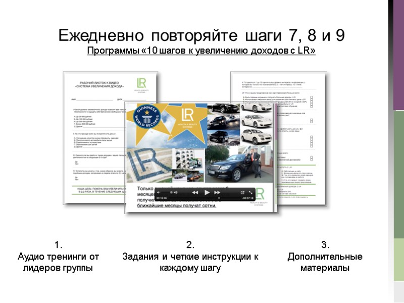 Ежедневно повторяйте шаги 7, 8 и 9 Программы «10 шагов к увеличению доходов с